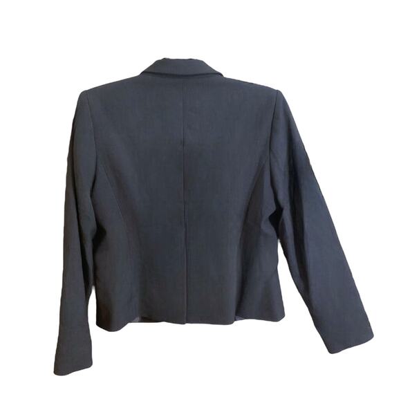 Calvin Klein Women's Jacket Size 12P Grey Modern Two Button Short Pockets - Picture 8 of 10